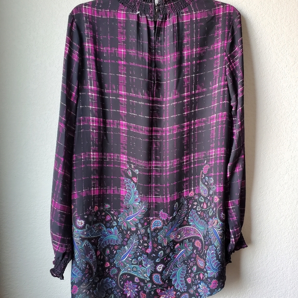 NEW plaid and paisley blouse - Picture 7 of 10